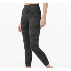 Lululemon Wunder Under High-Rise Tight 25"  Incognito Camo Multi Grey Size 6